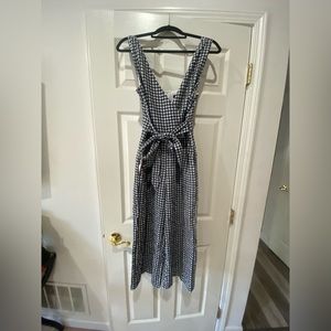 Banana republic gingham jumpsuit